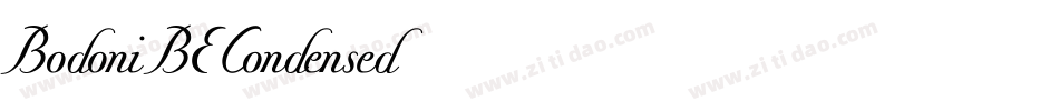 Bodoni BE Condensed字体转换